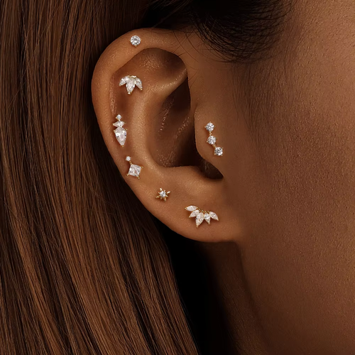 Moonlight Earring Studs