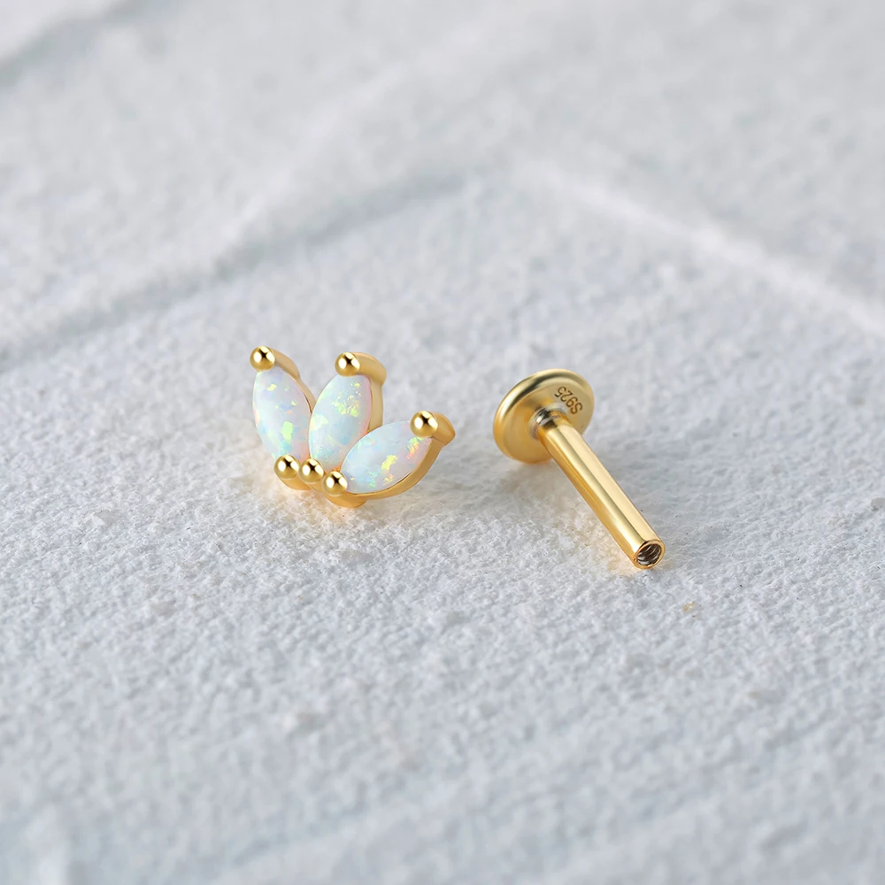 Opal Studs - 1 Pair