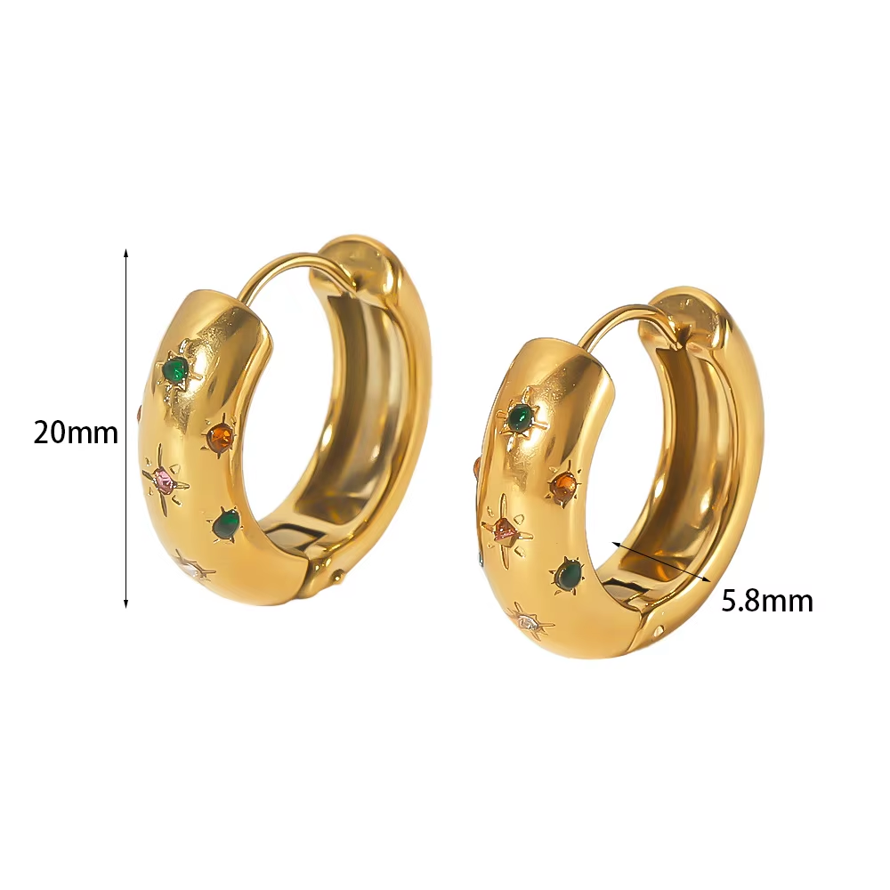 Selena Rainbow Hoops
