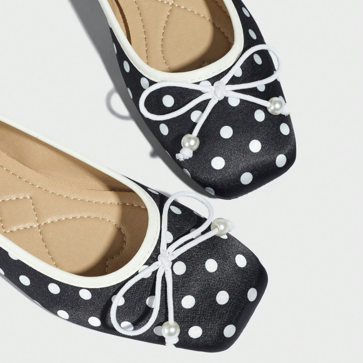Elise Polka Dot Flats