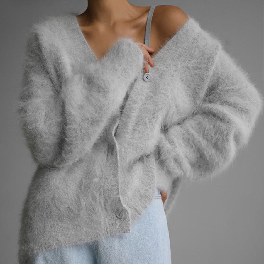 Daniella Cozy Knitted Button Cardigan