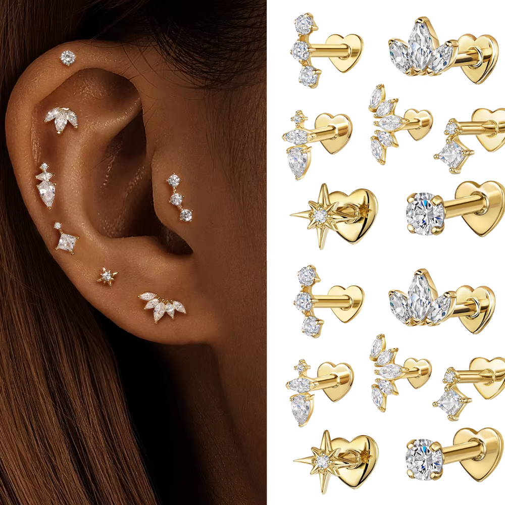 Moonlight Earring Studs