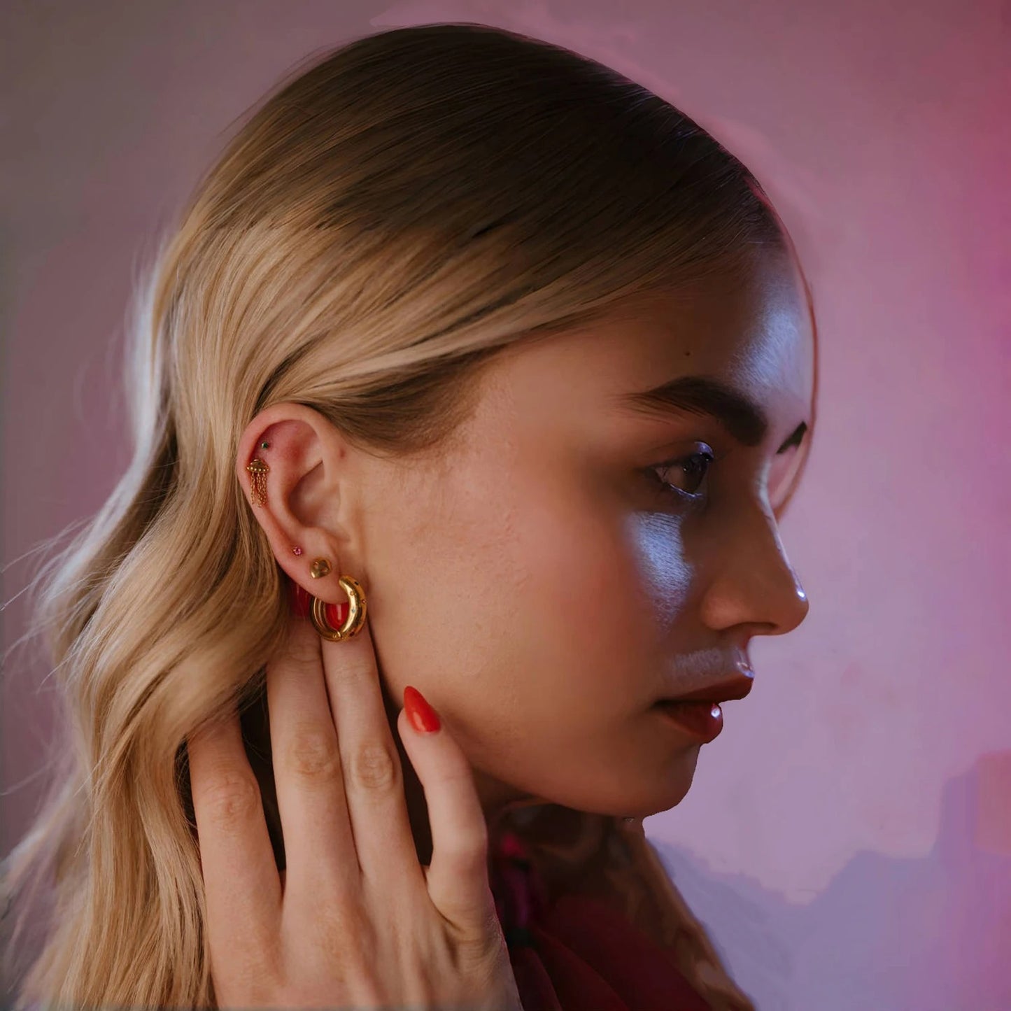 Selena Rainbow Hoops