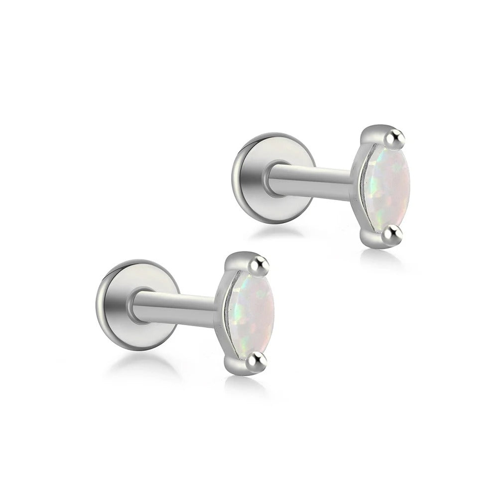 Opal Studs - 1 Pair