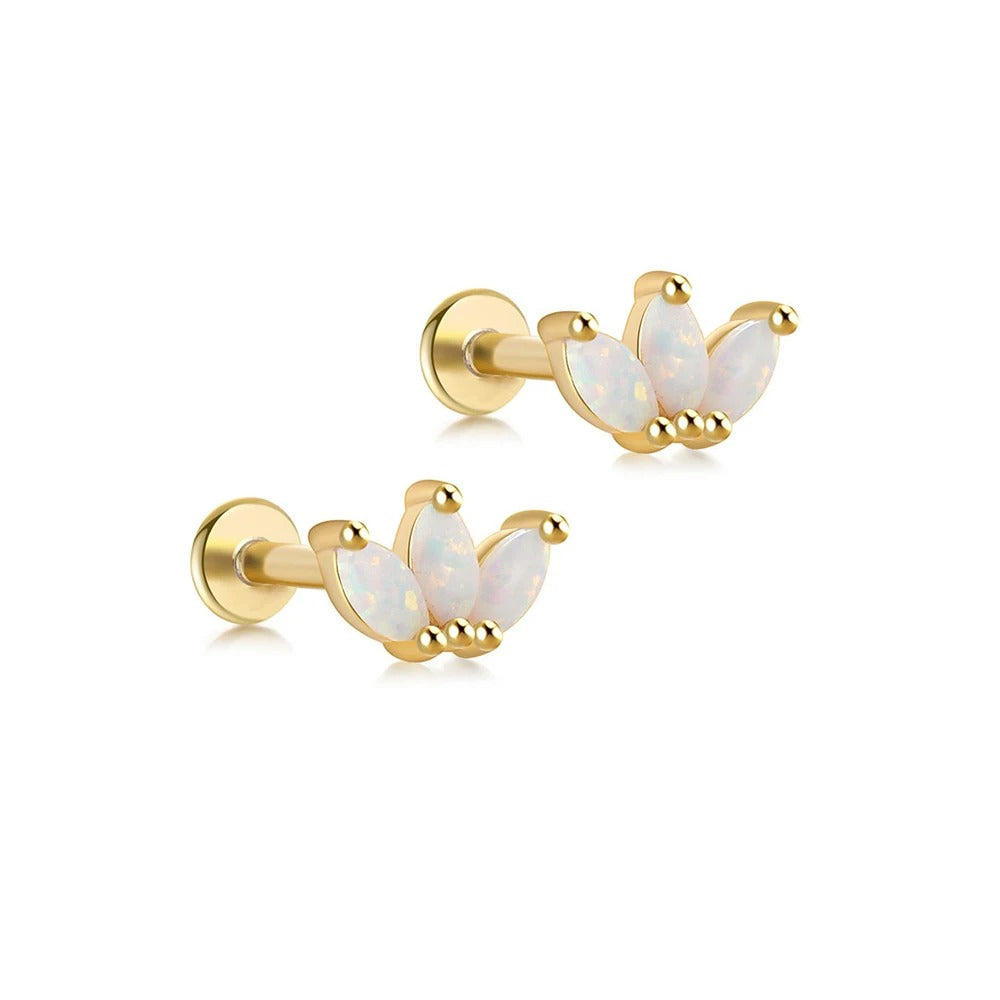 Opal Studs - 1 Pair