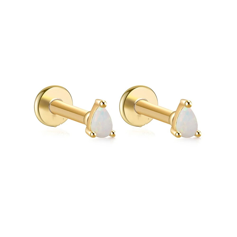 Opal Studs - 1 Pair
