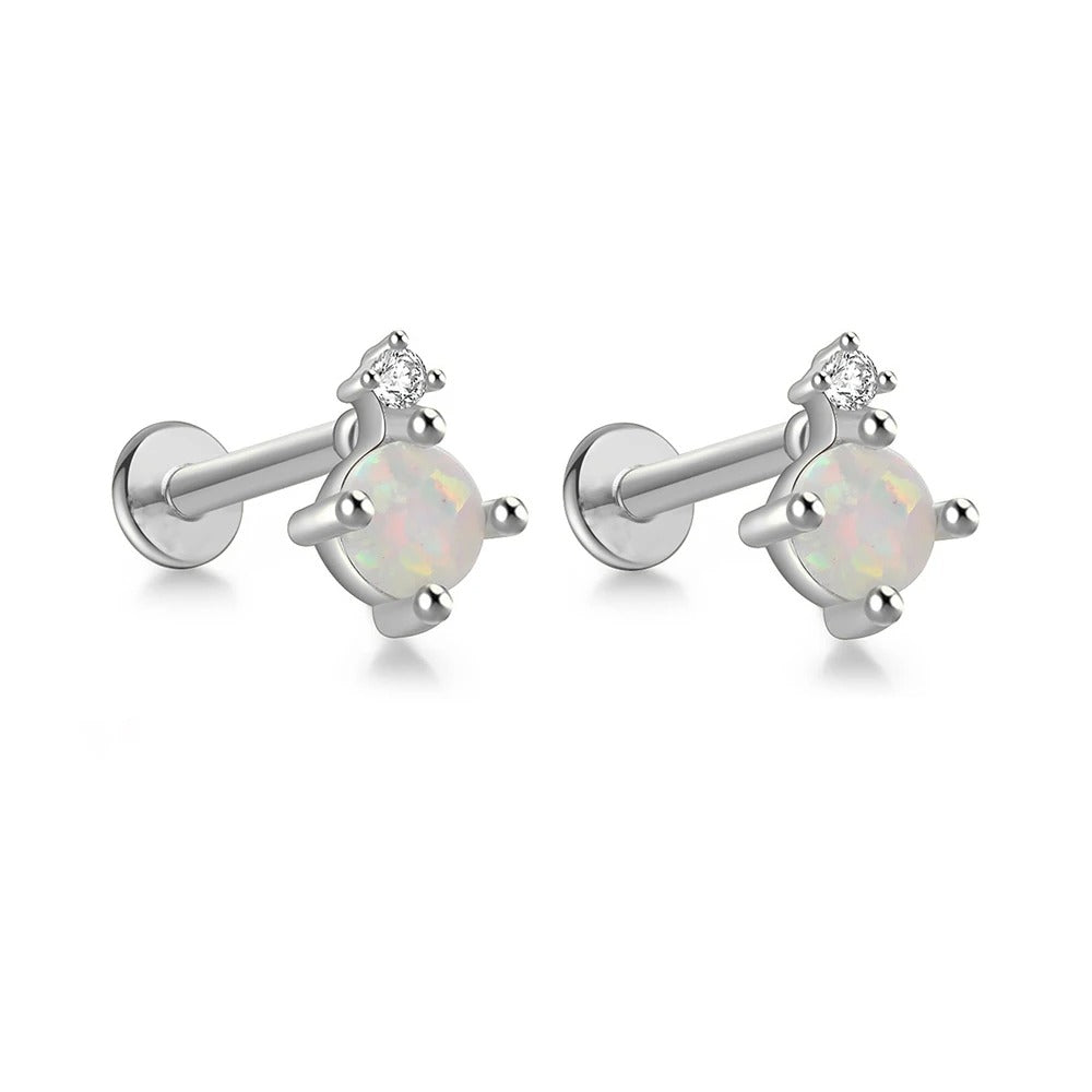 Opal Studs - 1 Pair