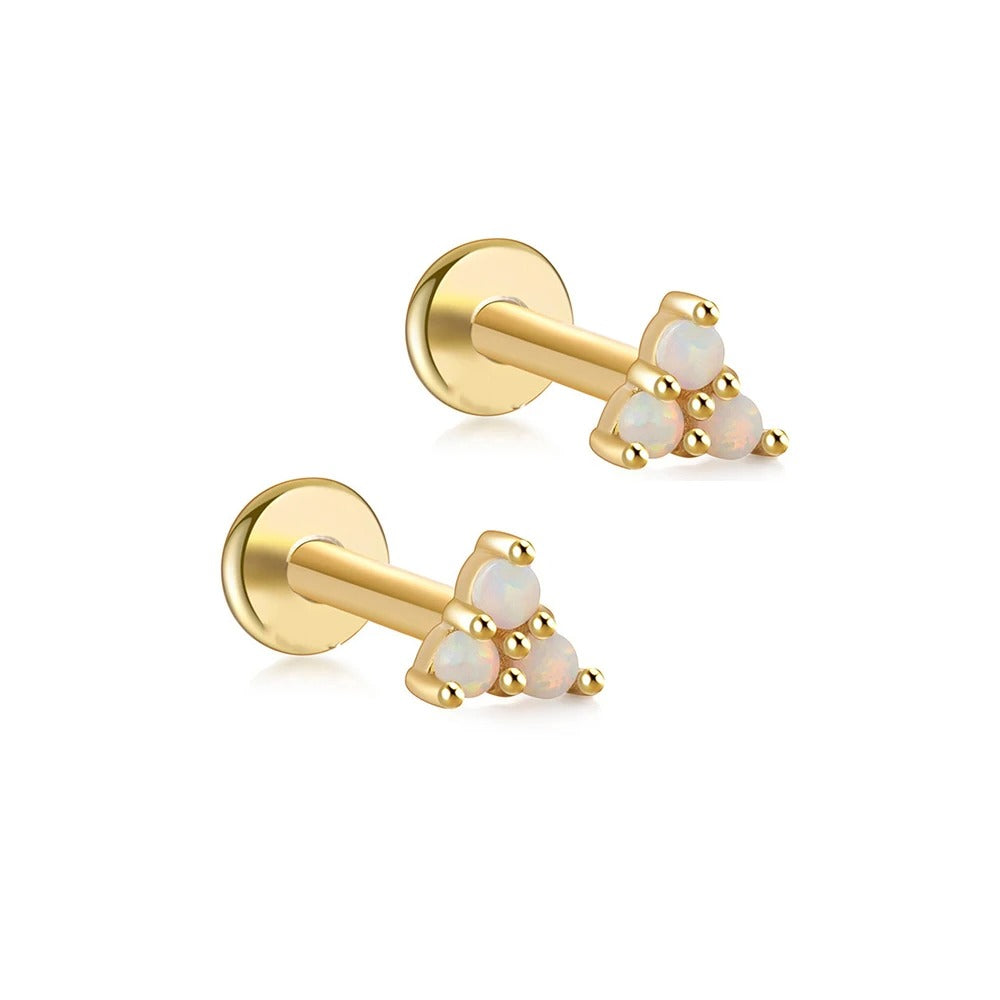 Opal Studs - 1 Pair