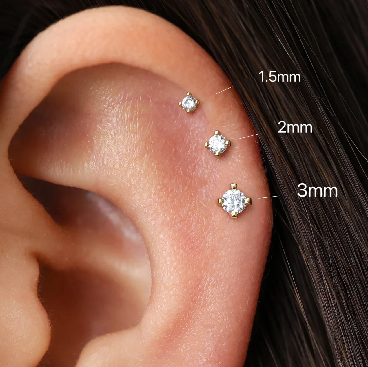 Pave Stud Earrings