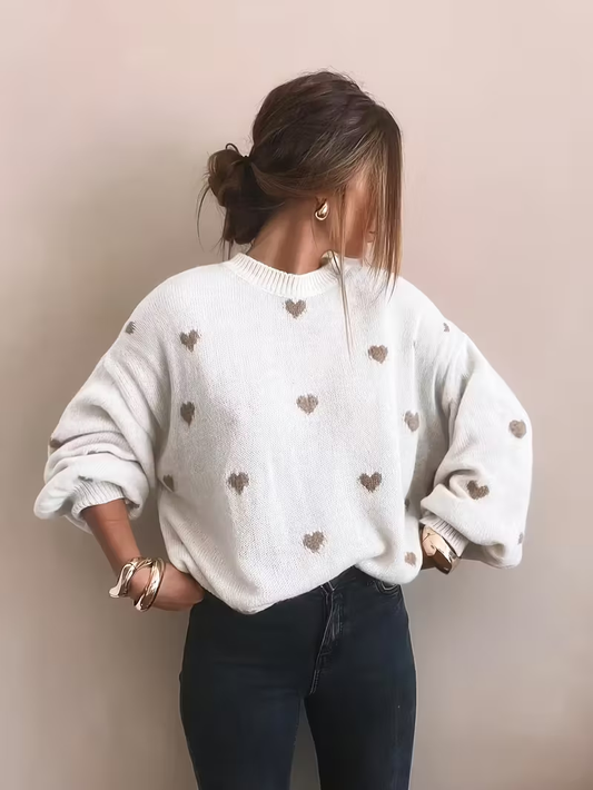 Sophie Heart Knit Sweater