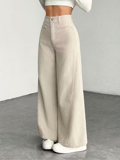 Sienna Corduroy Wide-Leg Pants
