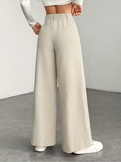 Sienna Corduroy Wide-Leg Pants
