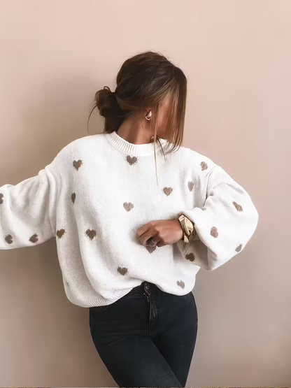 Sophie Heart Knit Sweater