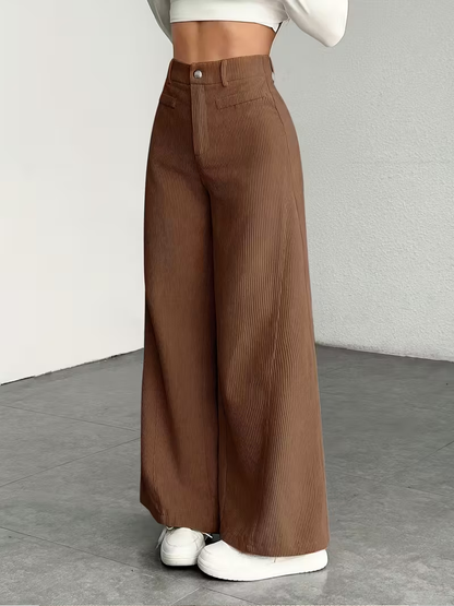 Sienna Corduroy Wide-Leg Pants