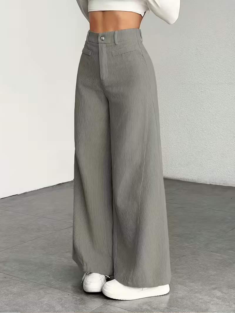 Sienna Corduroy Wide-Leg Pants