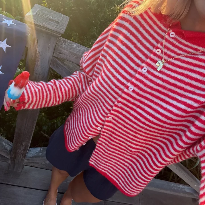 Sugar Stripe Cardi