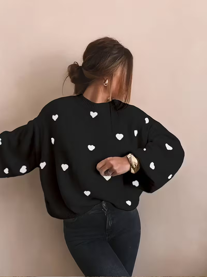 Sophie Heart Knit Sweater