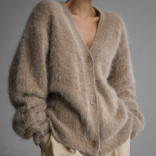 Daniella Cozy Knitted Button Cardigan
