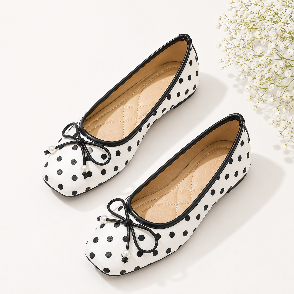 Elise Polka Dot Flats