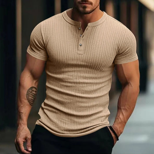 Henley Textured Tee