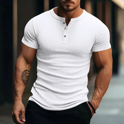 Henley Textured Tee