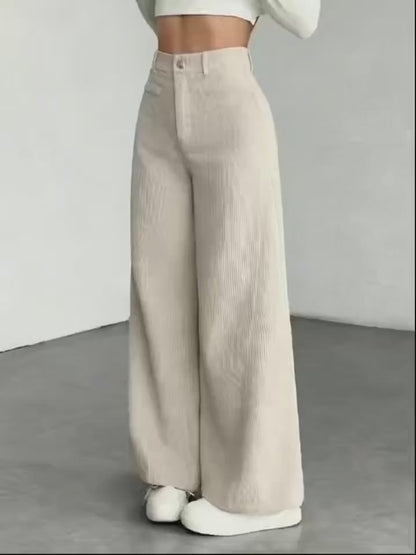 Sienna Corduroy Wide-Leg Pants